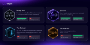 Four hexagons with different concepts